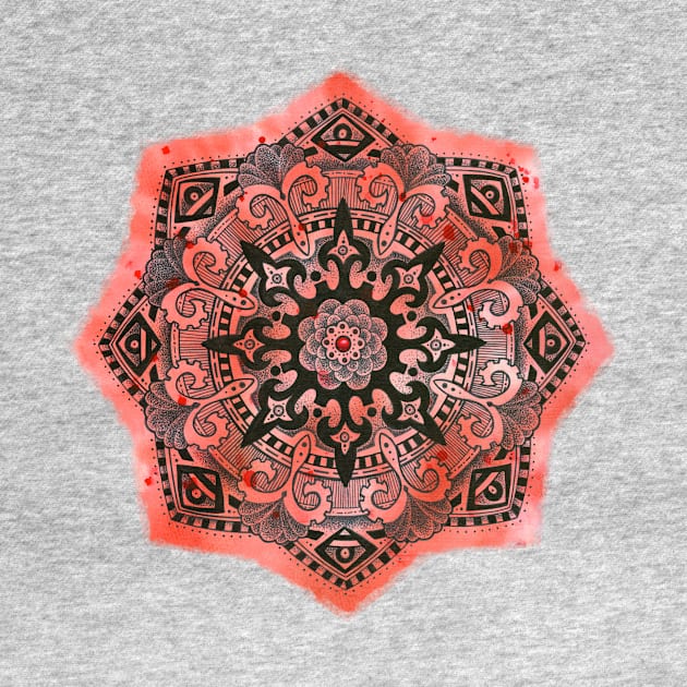 Antibody Mandala T-shirt by Michael Gardner